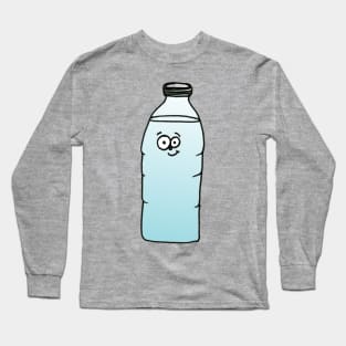 Cute Googly-Eyed Water Bottle Long Sleeve T-Shirt